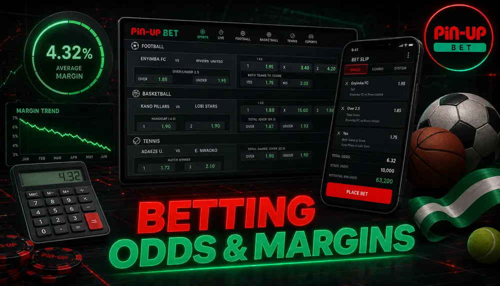 Pin Up Betting Odds and Margins Explained