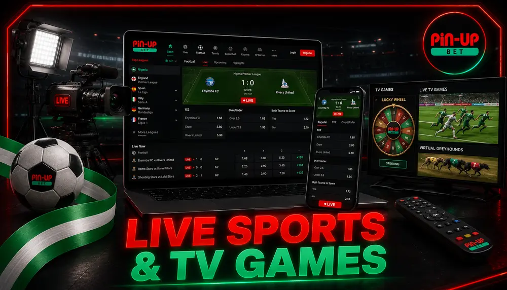 Live Sports and Pin-Up TV-Games Entertainment